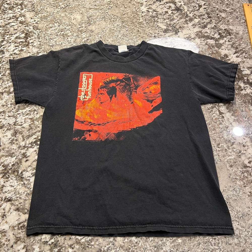 Vintage 2005 The Stooges Funhouse Band T-Shirt Black Large Tennessee River blank